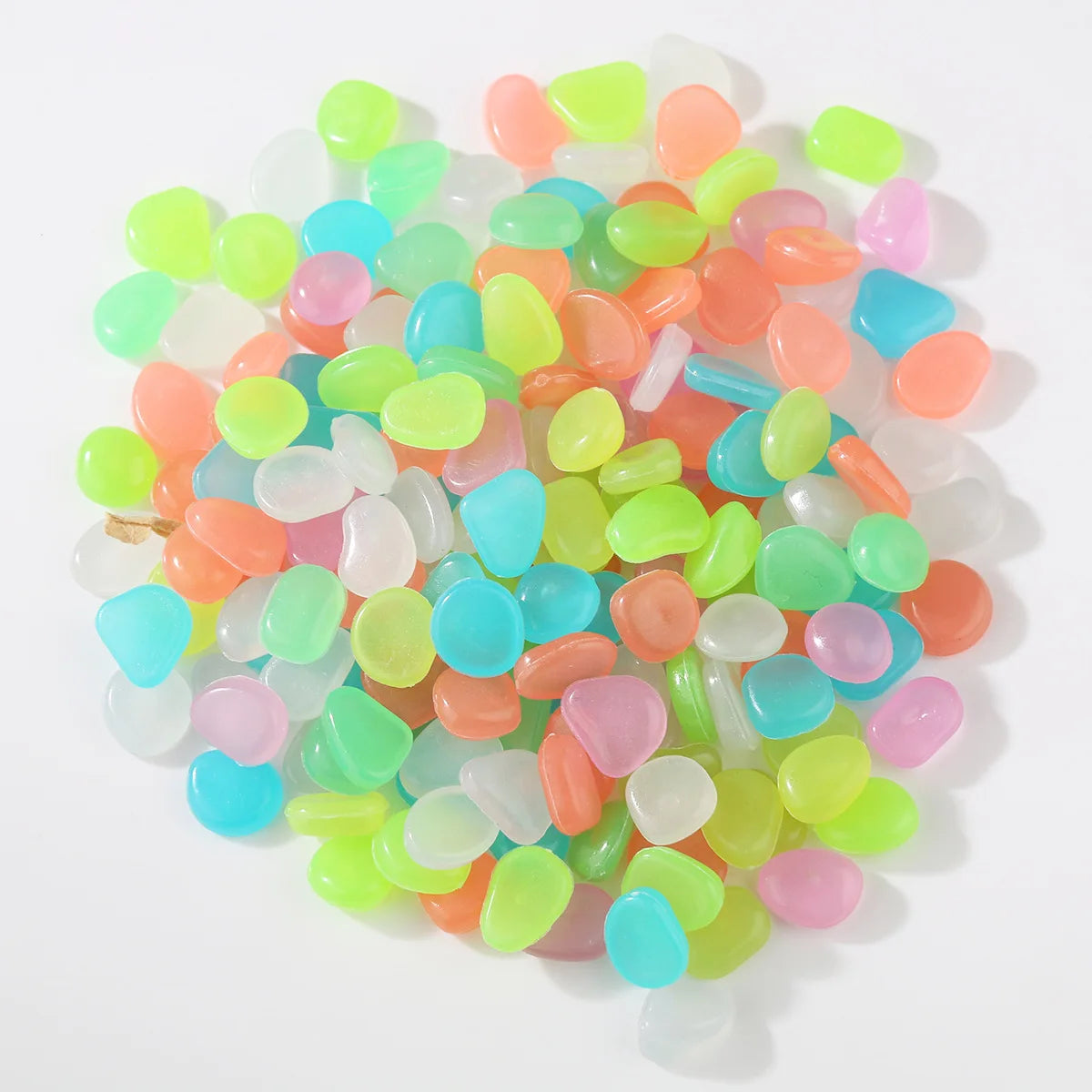 100PCSLuminous stone garden fish tank landscape glow-in-the-dark stone