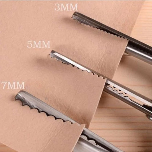DIY Necessary Sewing Tools Tailor's Scissors 3/5/7mm Wave Lace