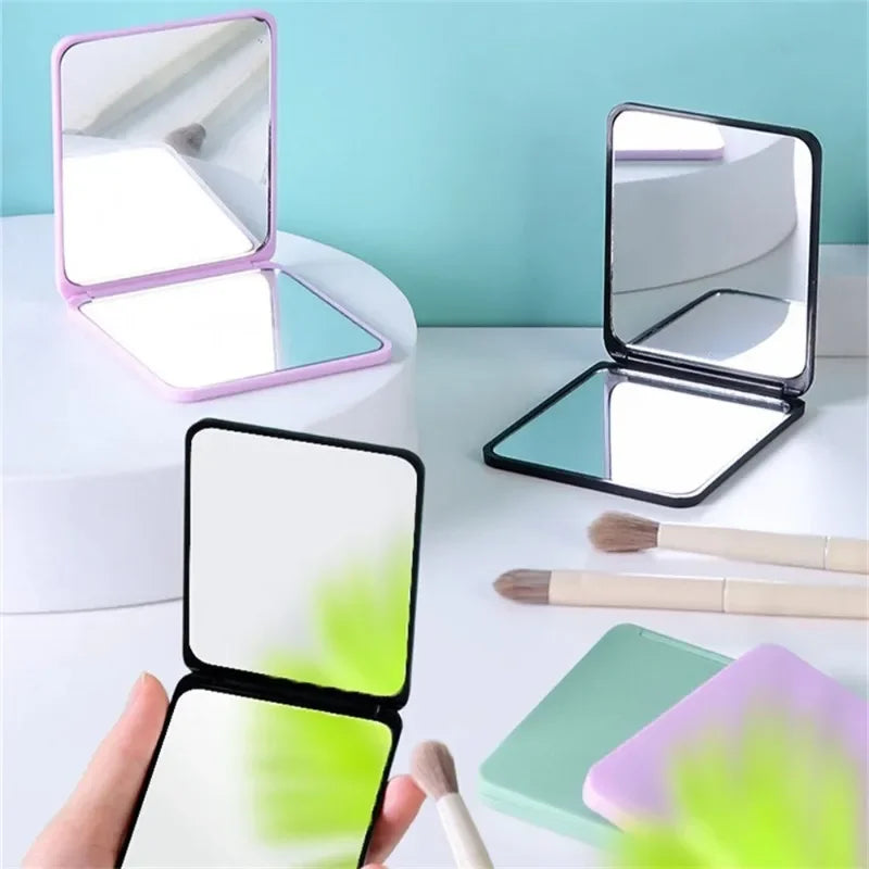 Mirror Foldable Makeup Mirror Portable Double-Sided Mirror Student