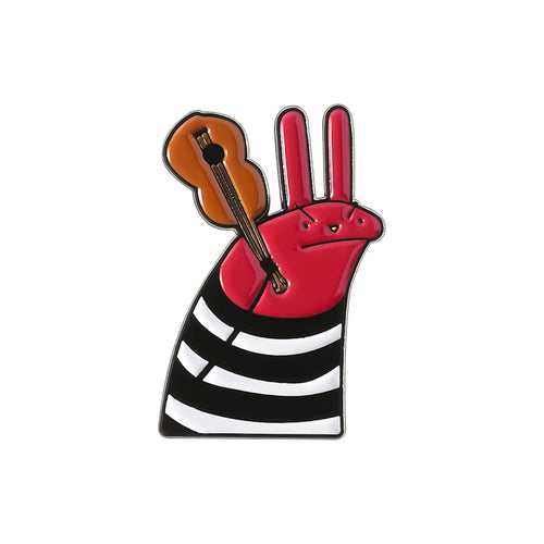 Humor Comedy Movies Character Enamel Pins Brooch Cartoon Red Eared