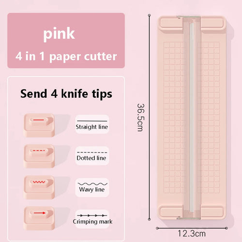 1PC 4 in 1 two-way paper cutter, manual office paper cutter, send 4