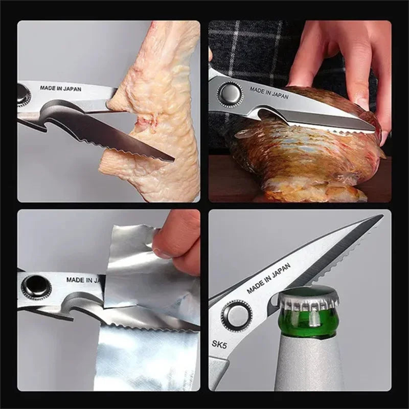 Stainless Steel Kitchen Scissors Multifunctional Chicken Bone Scissors