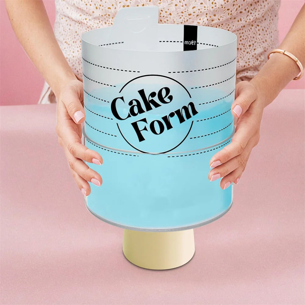 Round Adjustable Cake Ring Mold Retractable Fondant Tools Mousse Cake