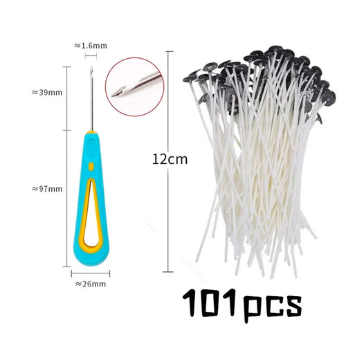 Multiple Sizes Waxed Cotton Thread Candle Wick 100pcs/set Smokeless