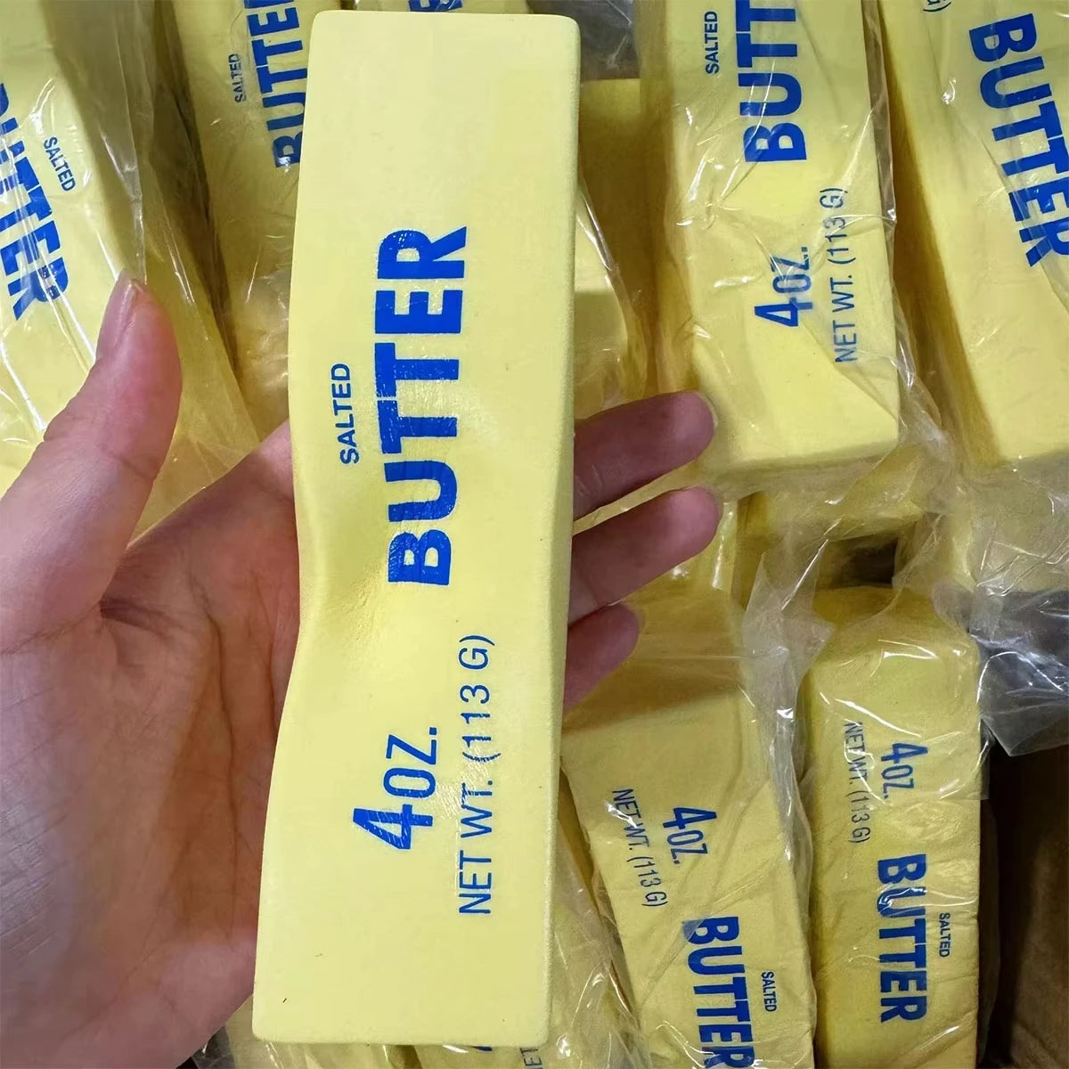 Soft Slow Rebound Butter Stick Squeezing Toy Realistic Butter Sticks