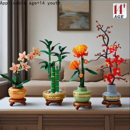 2025 Bouquet 10343 10344 10368 10369 Orchid Bamboo Chrysanthemum Plum