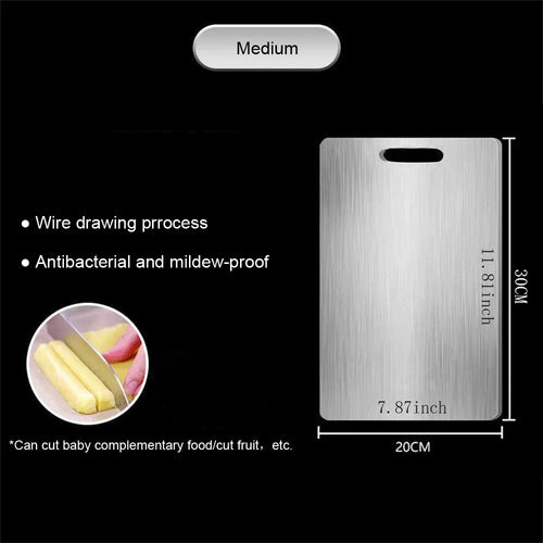Stainless Steel Panel and Chopping Board Kitchen Household Thickened