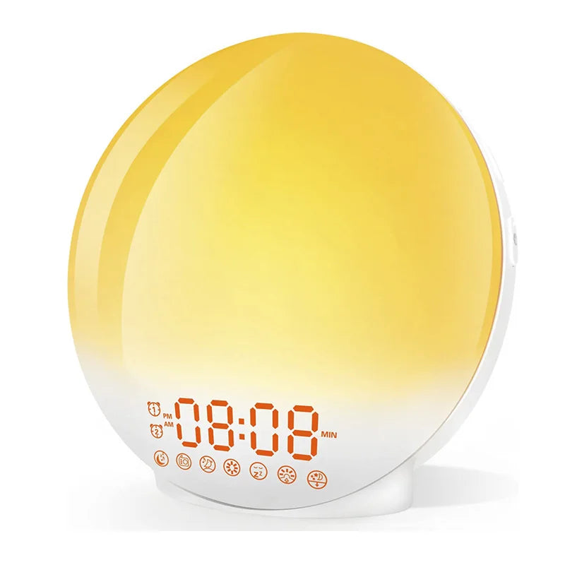 Sunrise Sunset Simulation Wake Up Alarm Clock with Colorful Atmosphere