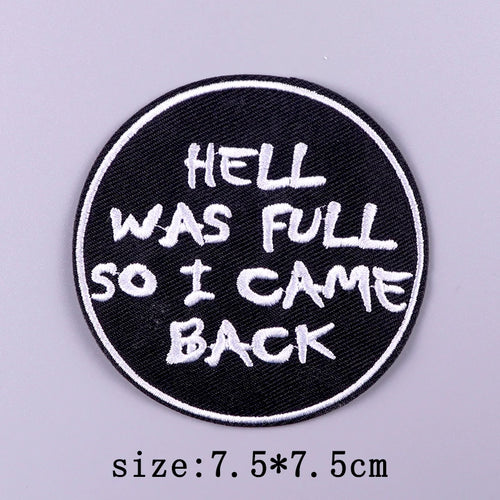 Punk Funny Patch Iron On Patches For Clothing Thermoadhesive Patches