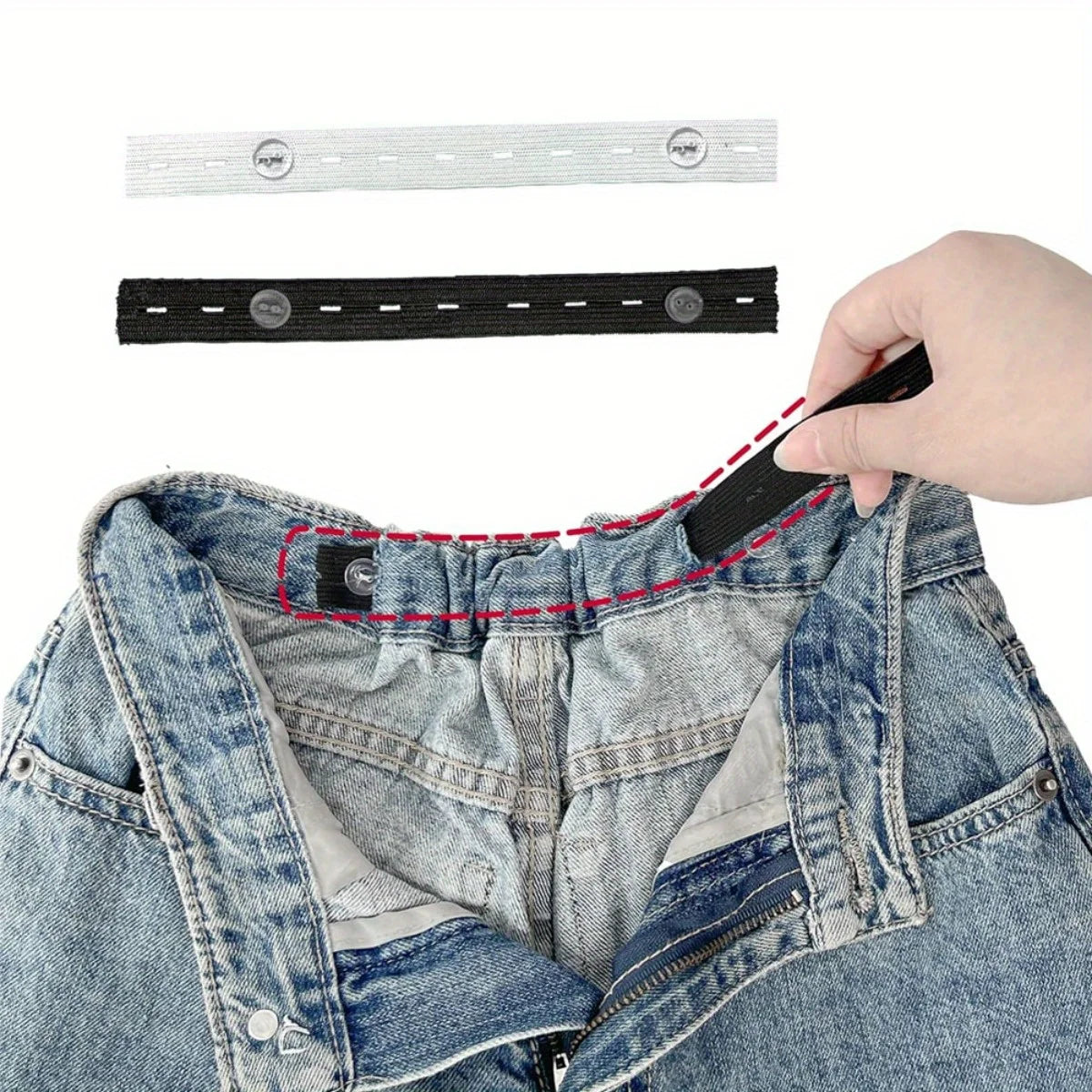2 pieces Invisible belt tightener set Sewing tools Seamless trouser