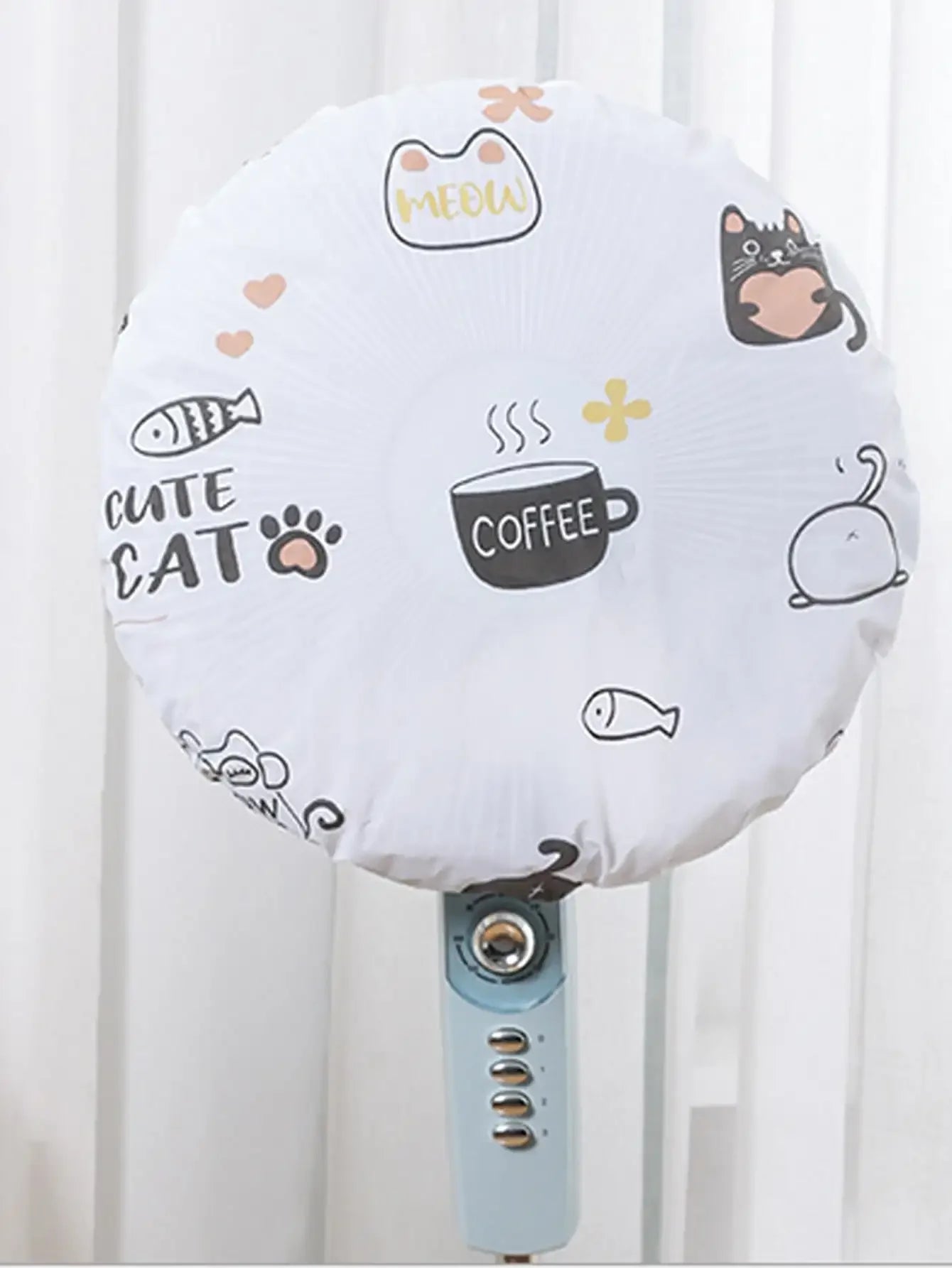 1pc-Fan Protective Cover Dust Cover, Waterproof Fan Cover Household