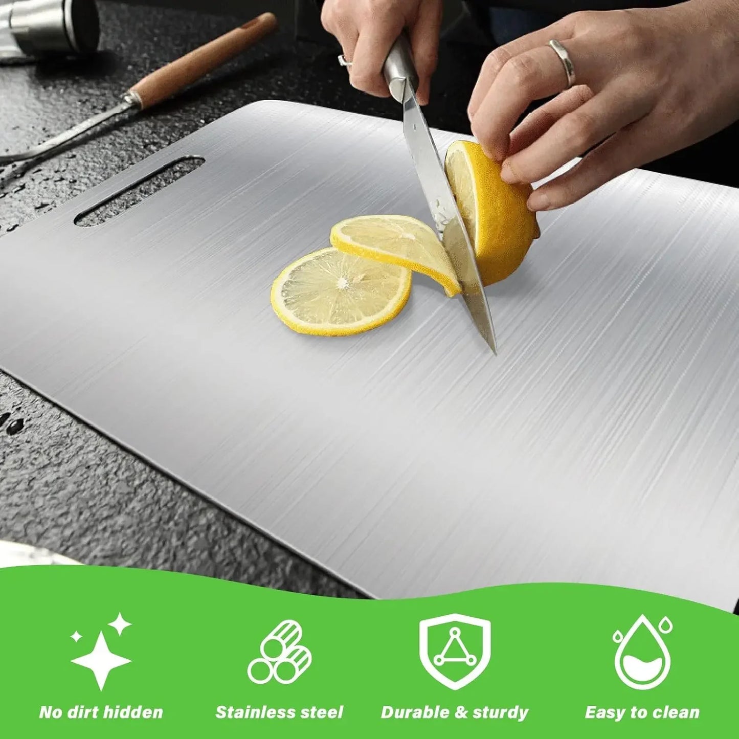 Stainless Steel Panel and Chopping Board Kitchen Household Thickened