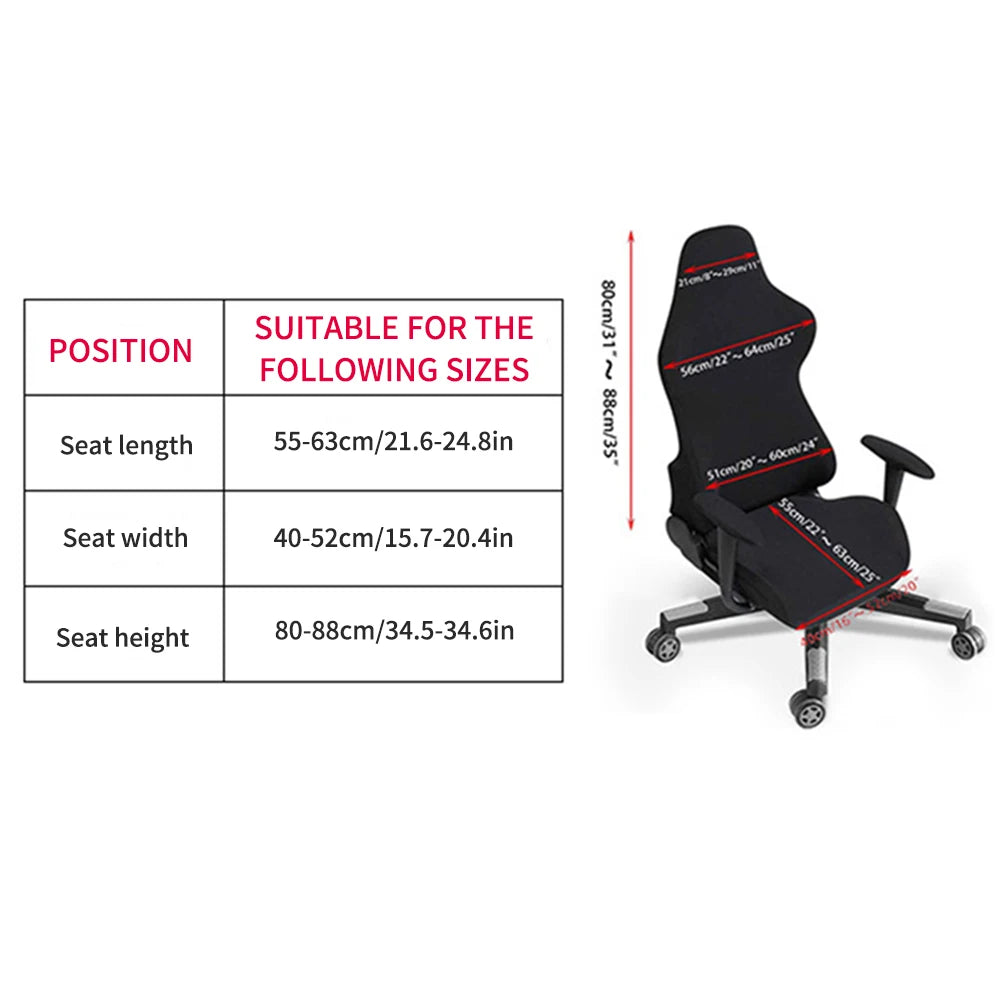 Gaming Chair Cover-Gaming Chair seat Cover 4pc/Set Gaming Chair Covers