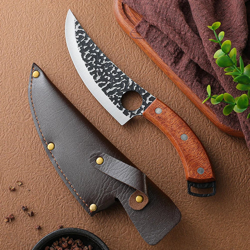 Handmade Forged Kitchen Knife Butcher Knife Boning Knives Meat Cleaver