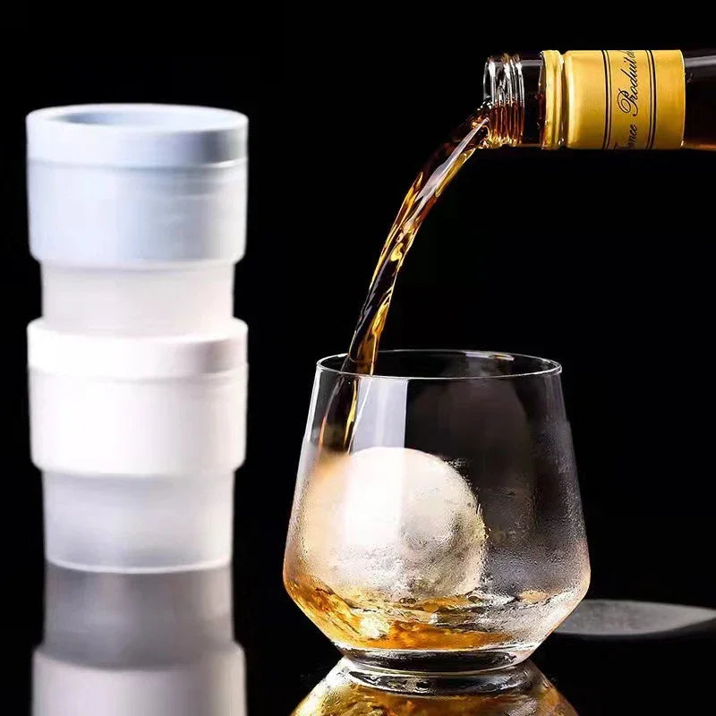Silicone Round Ice Hockey Mold Maker Large Spherical Ice Cube Ice Tray
