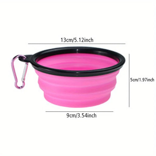 Dog Folding Bowl Portable Dog Travel Bowl Dog Food Water Bowl for