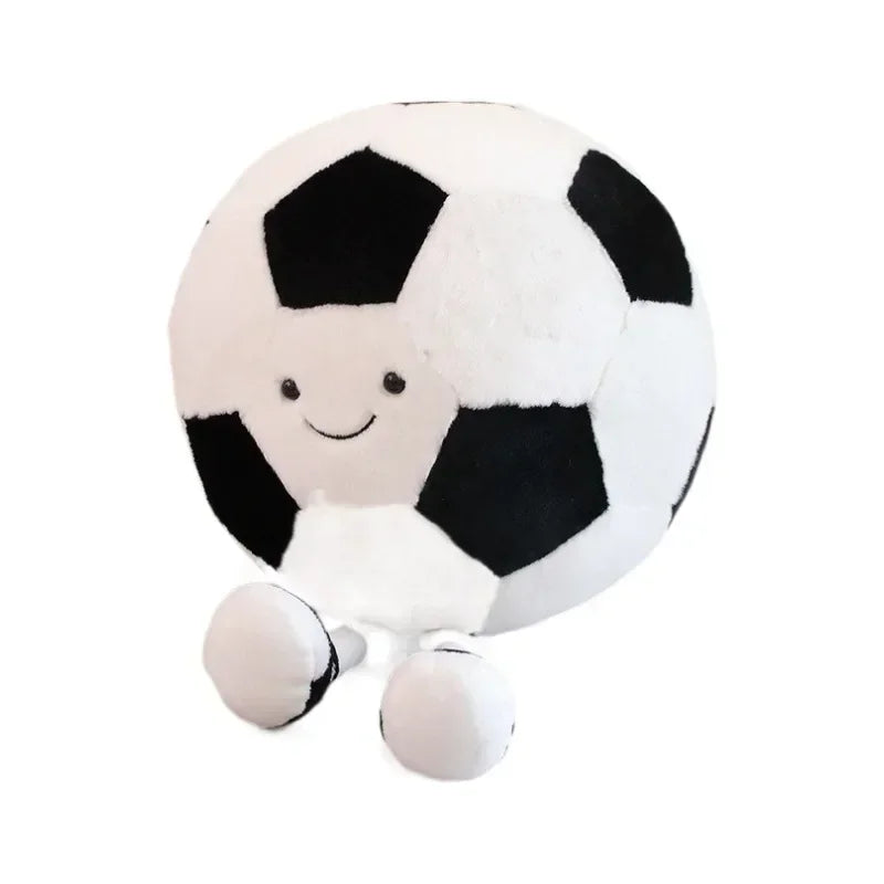 25-28cm football doll, basketball plush toy, creative football doll,