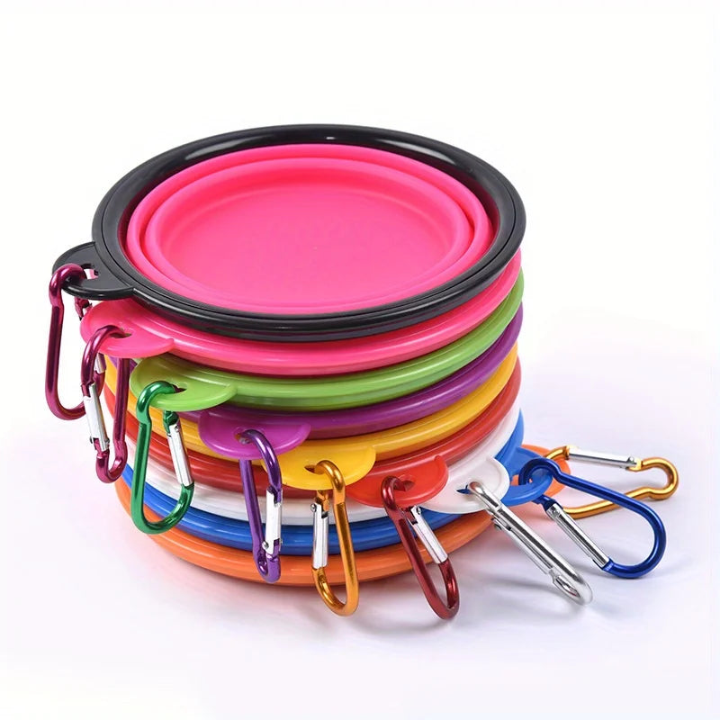 Dog Folding Bowl Portable Dog Travel Bowl Dog Food Water Bowl for