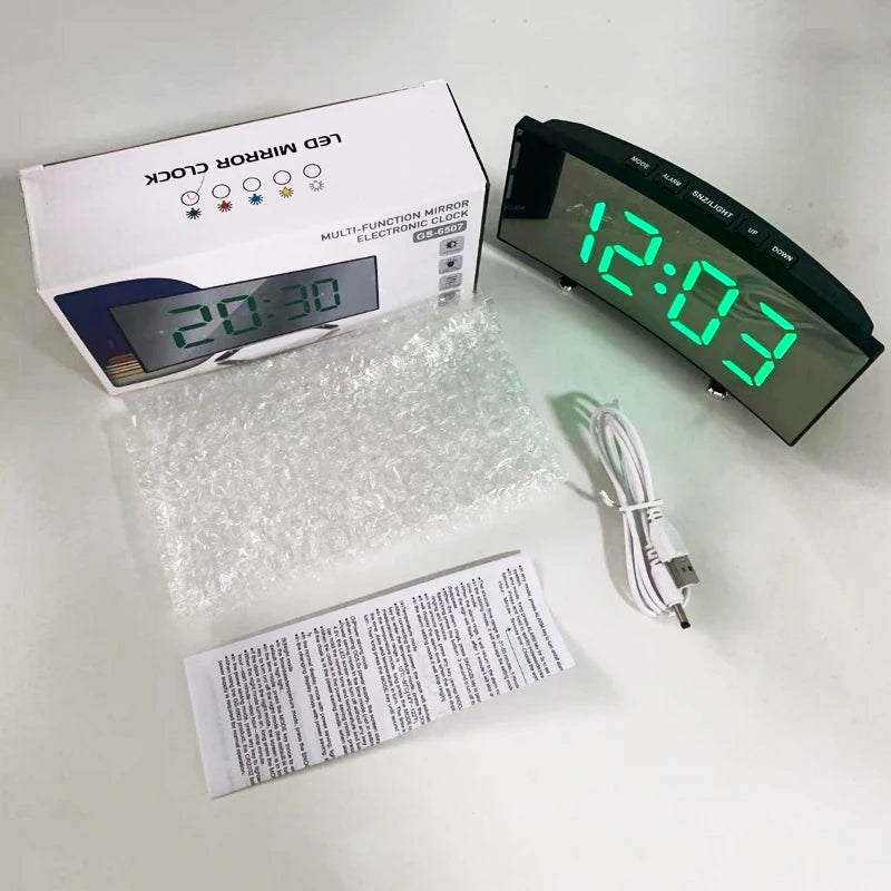 Latest Digital Clock LED Alarm Clock Bedroom Electronic Desktop Clock