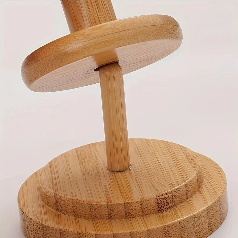 Bamboo And Wood Yarn Stand Yarn Spool Home Braided Yarn Spool Storage