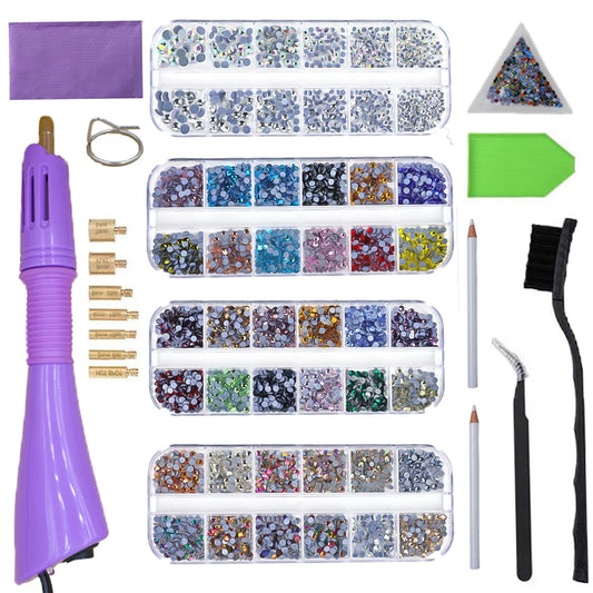 Hotfix Applicator DIY Hot Fix Rhinestone Applicator Wand Tool Kit with