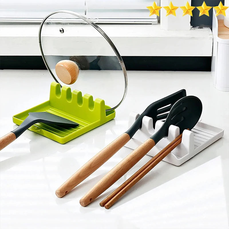 [Hot Sales] 1Pcspatula Rack Pot Lid Rack Shelves Counter Top Shovel