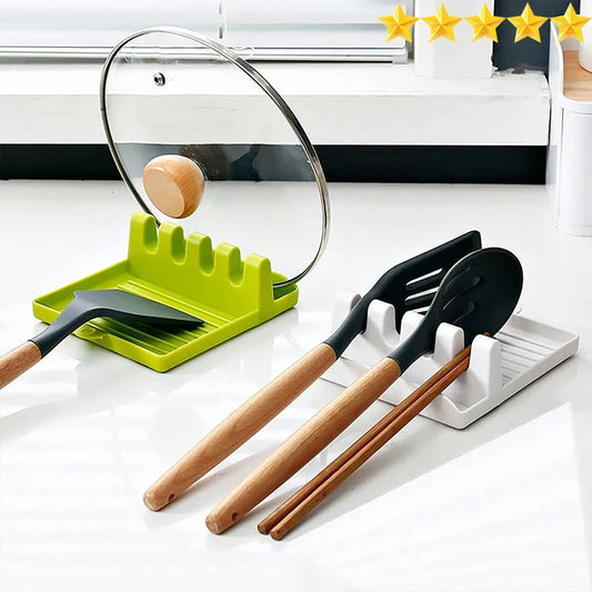 [Hot Sales] 1Pcspatula Rack Pot Lid Rack Shelves Counter Top Shovel