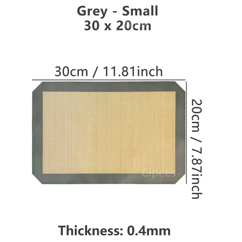 1PC Silicone Baking Mat for Oven, Thin 0.4mm, Reusable Non Stick Heat