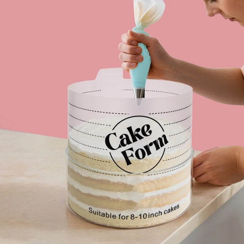 Round Adjustable Cake Ring Mold Retractable Fondant Tools Mousse Cake