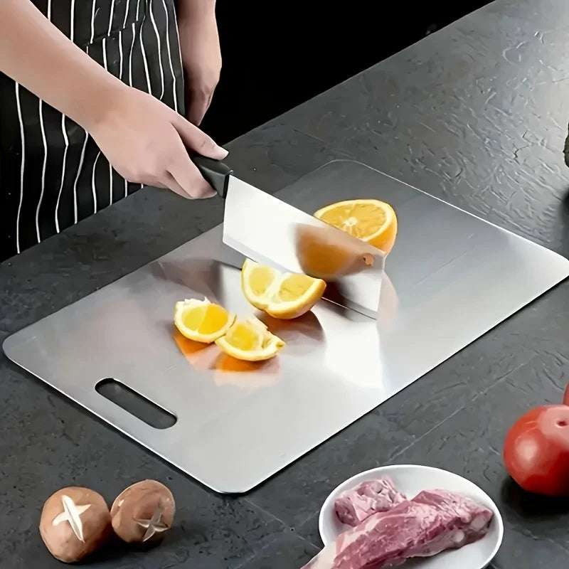 Stainless Steel 3pcs Cutting Boards - BPA-Free Dishwasher Safe