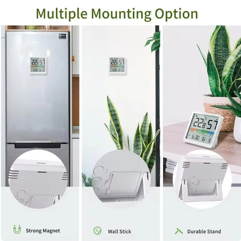 2024 New Digital Home Indoor Temperature Humidity Meter LCD Digital