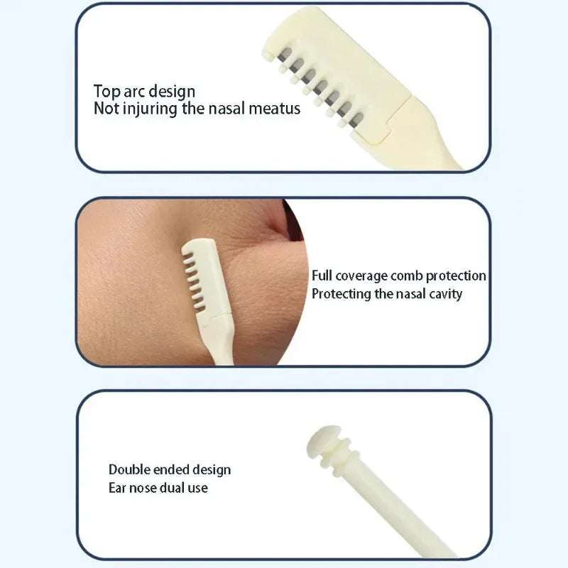5/10Pcs Nose Hair Remover 360 Rotating Nasal Clippers Nose Hair