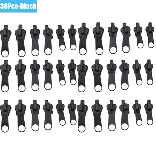 6/36pcs Fix Zip Puller Universal Instant Zippers Fix Zipper Repair Kit