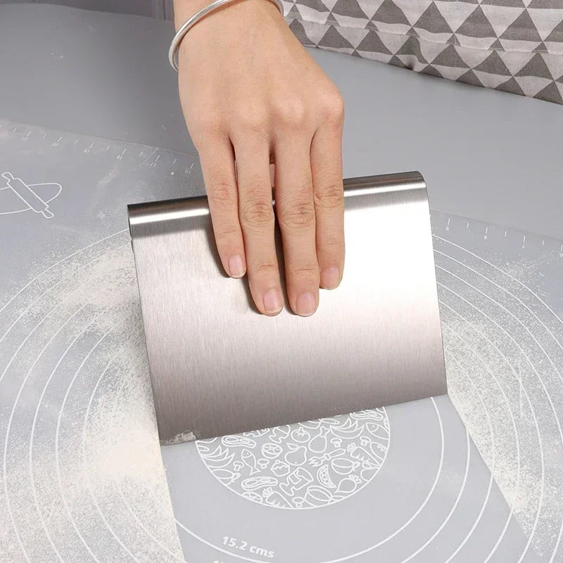 Stainless Steel Scale Cake Scraper DIY Dough Pastry Spatulas