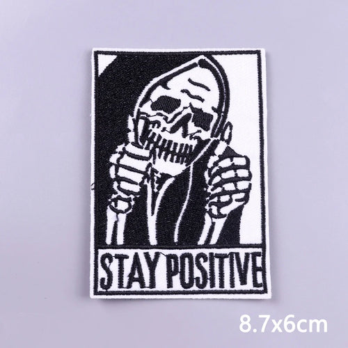 Punk Funny Patch Iron On Patches For Clothing Thermoadhesive Patches