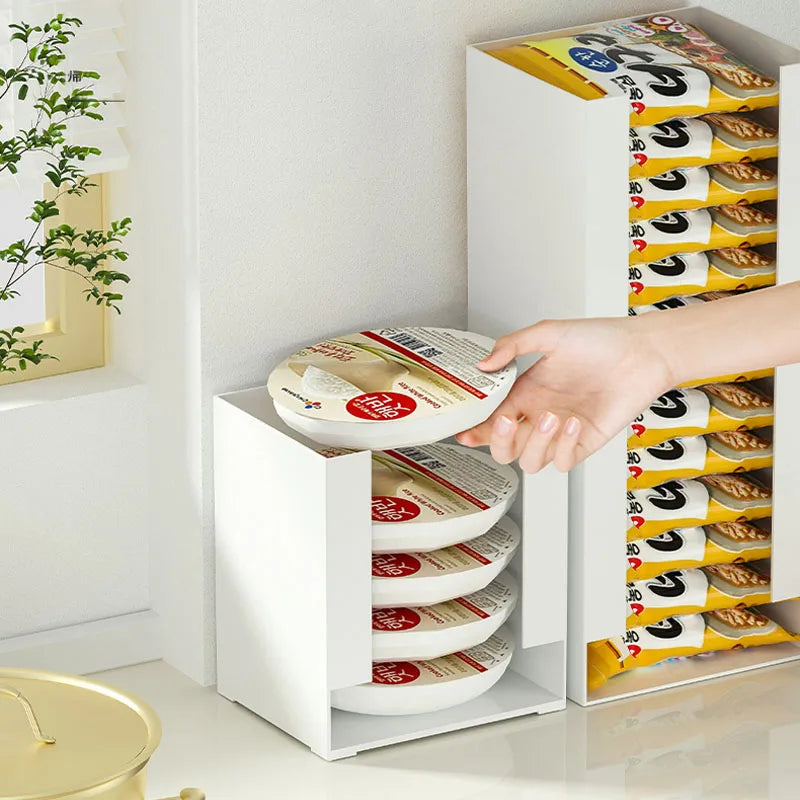 Korea Ramen Storage Box Kitchen Instant Noodle Cup Tissue Storage Bins