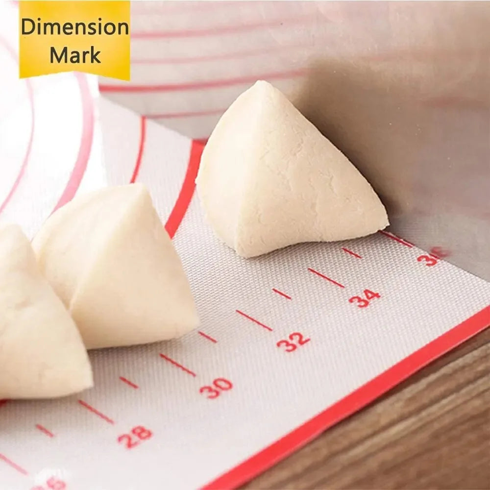 UNTIOR 1PCS Silicone Baking Mat Kneading Pad Dough Mat Pizza Cake