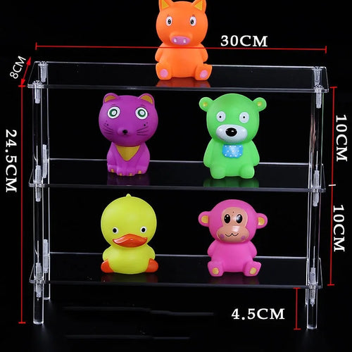 1-5 Tier Acrylic Display Stand,Clear Display Riser Rack for