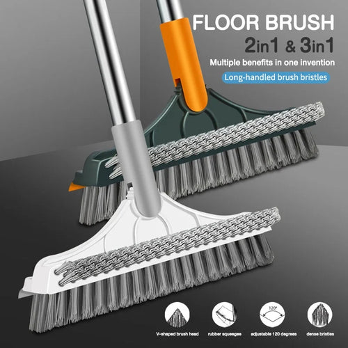 3 In 1 Cleaning Brush Cleaner Brush For Cleaning Bathroom Brush With