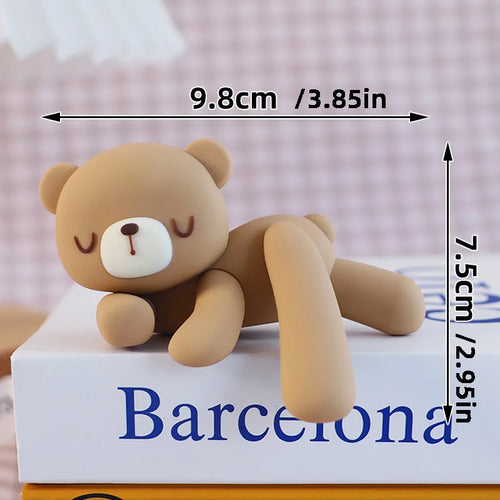 New 3D Bear Cake Topper Baby Shower Bear Decoration Boy Girl Happy 1st