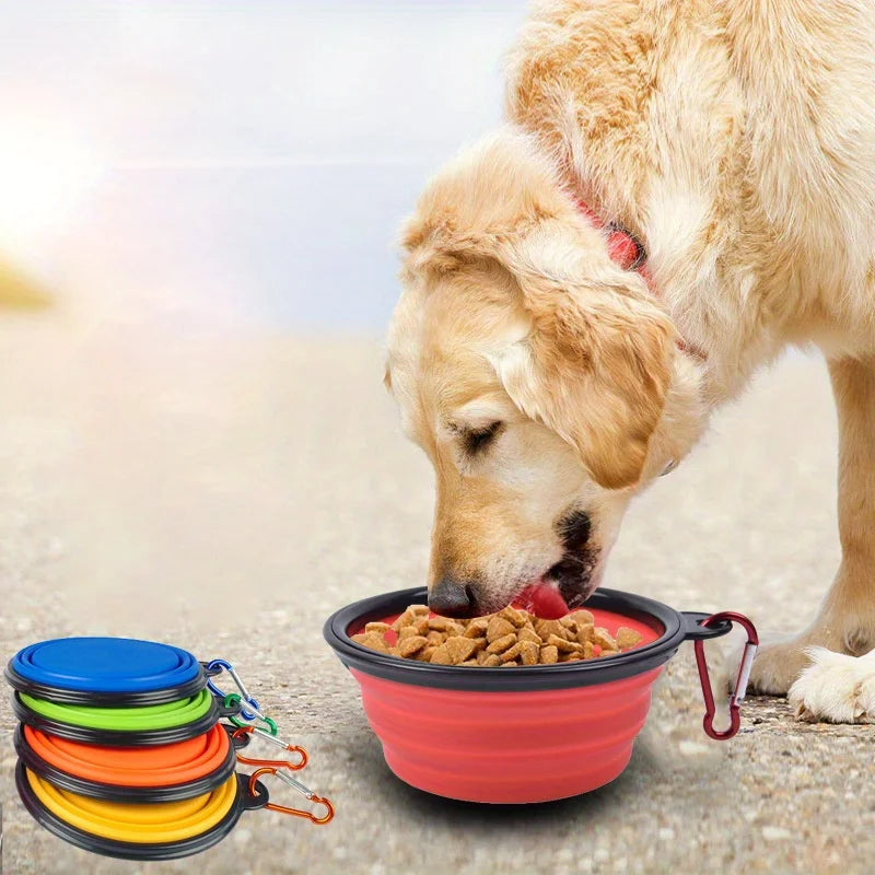 Dog Folding Bowl Portable Dog Travel Bowl Dog Food Water Bowl for