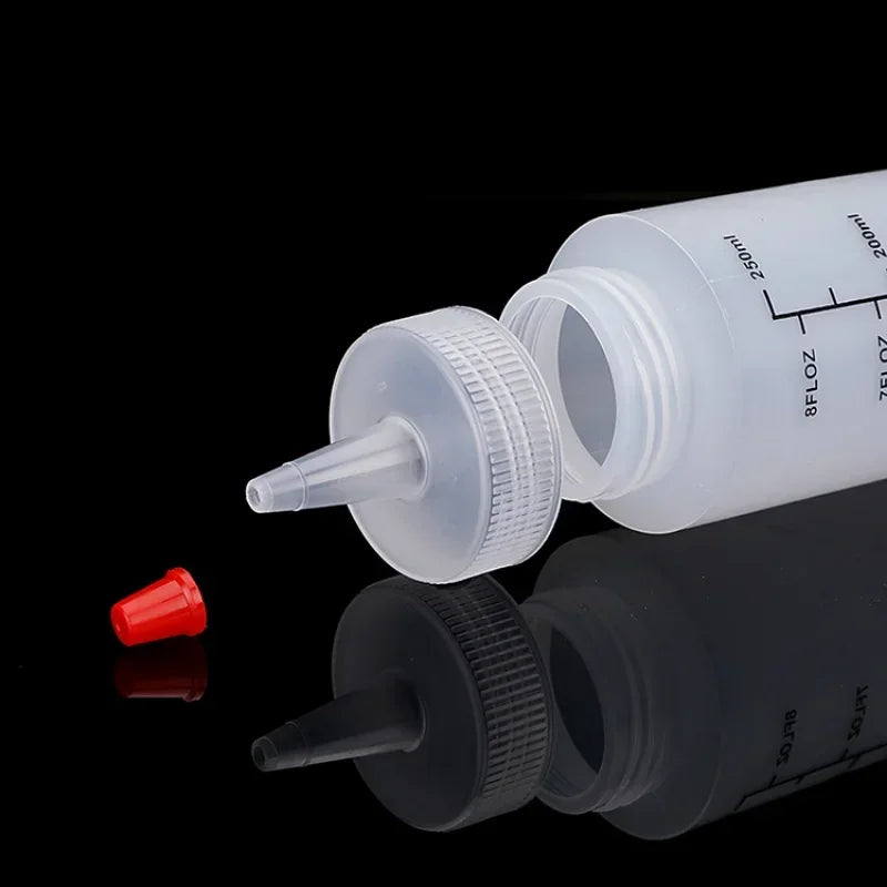 120/250/450ml Plastic Needle-nosed Scale Squeeze Bottle Squeezable