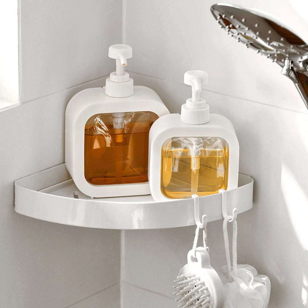 A large-capacity soap dispenser bottle, transparent visible plastic
