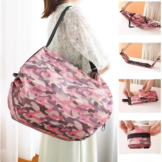 1PC Reusable Foldable Shopping Bag Eco-Friendly Waterproof Large