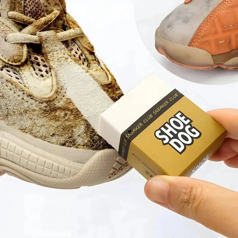White Suede Shoe Cleaning Eraser - Rubber Block Shoe Brush for Matte