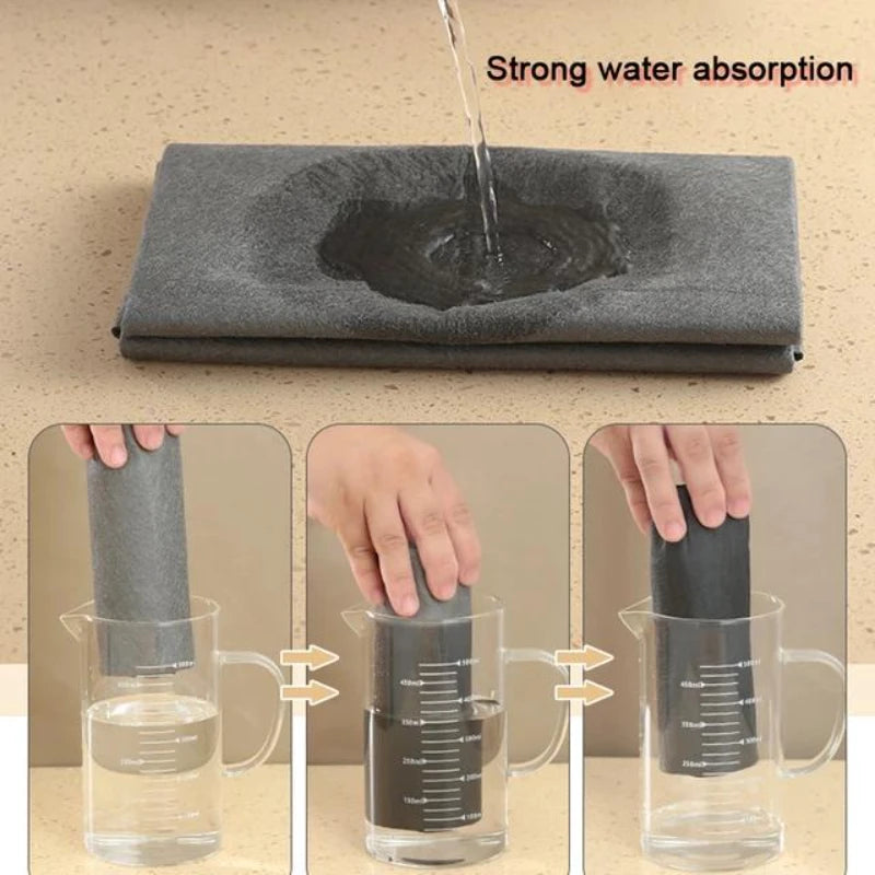 1/5PCS Thickened Magic Cleaning Cloth No Watermark Glass Wiping Cloth