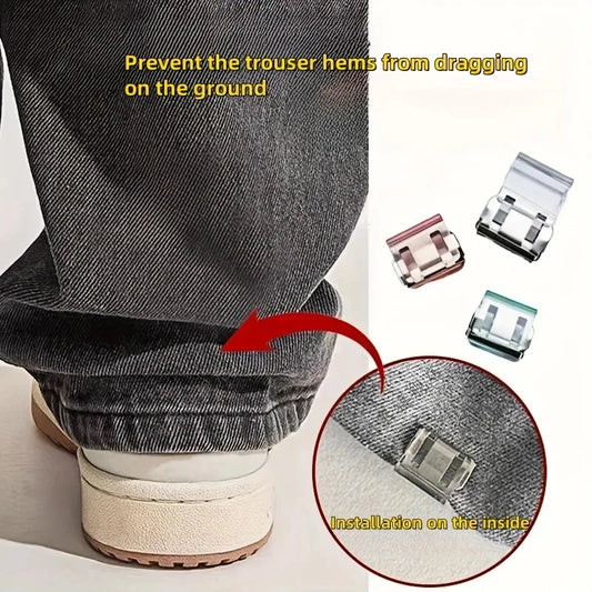 2/4/6/pcs Invisible Leg Shortening Clips - Anti-Slip Hem Grippers for