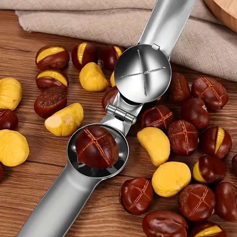 2In1 Chestnut Opener Machine Chestnut Clip Walnut Pliers Sheath Cutter