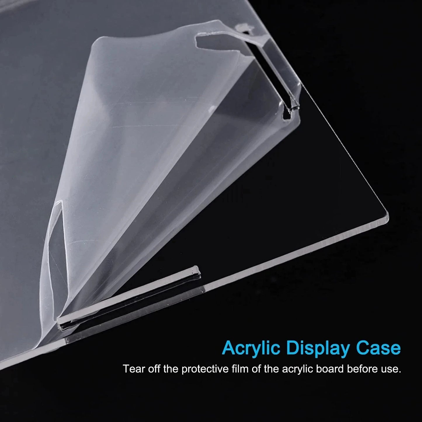 Clear Acrylic Display Box Case Countertop Organizer Stand Assemble