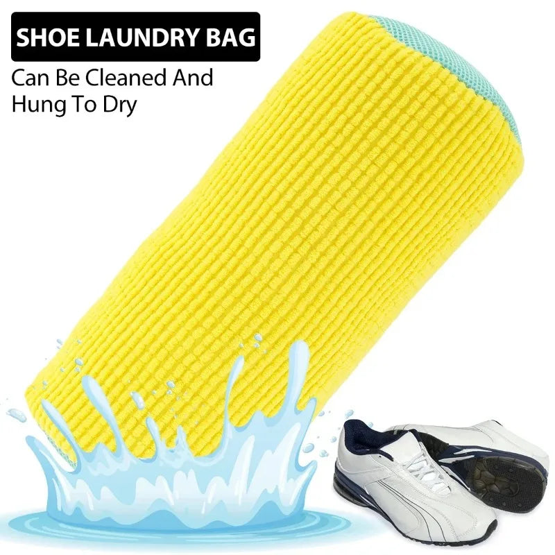 Washing Shoes Bag Padded Net Laundry Shoes Protector Fluffy fibers